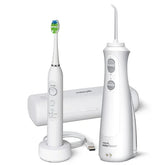 Sensonic™ Electric Toothbrush and Cordless Pearl Water Flosser Combo – White (STW-03-WF-13)