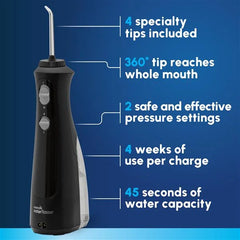 Black Cordless Pearl Water Flosser – Black (WF-13CD012)