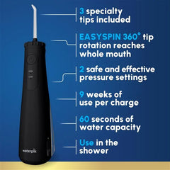 Black Cordless Plus 5000 Water Flosser – Black (WF-26W012)