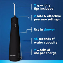 Black Cordless Enhance 3000 Water Flosser – Black (WF-21W012)